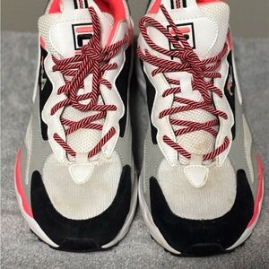 Fila Women's Sneakers - Black, White, Pink